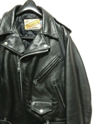 Schott Perfecto Double Leather Riders Jacket Size 36 One Star Made