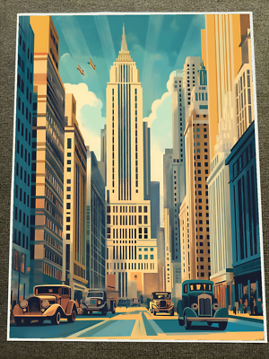 額装品/Chrysler Building/ポスター/アート/風景/モダン Chrysler