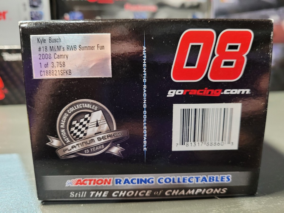 2008 Kyle Busch #18 M&M's RWB Summer Fun Action 1:24 NASCAR Action