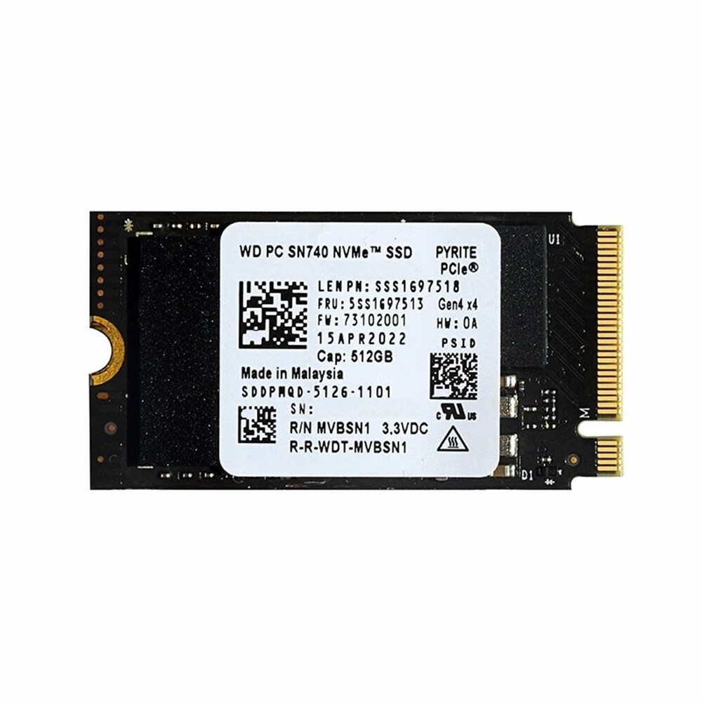 New WD SN740 512GB M.2 2242 NVMe PCIe Gen 4x4 SSD For Dell HP
