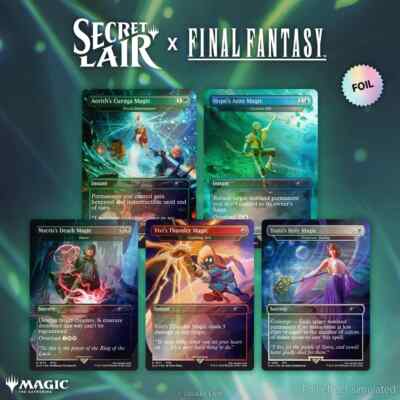 Final Fantasy FF Grimoire x MTG Secret Lair SLD foil Magic