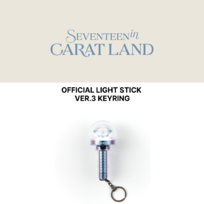SEVENTEEN Official Light Stick ver.3 Keyring Authentic K-POP Goods