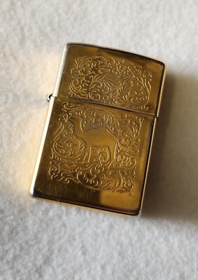 Vintage Zippo 1996 Western Camel 22k Gold Plated Lighter | eBay