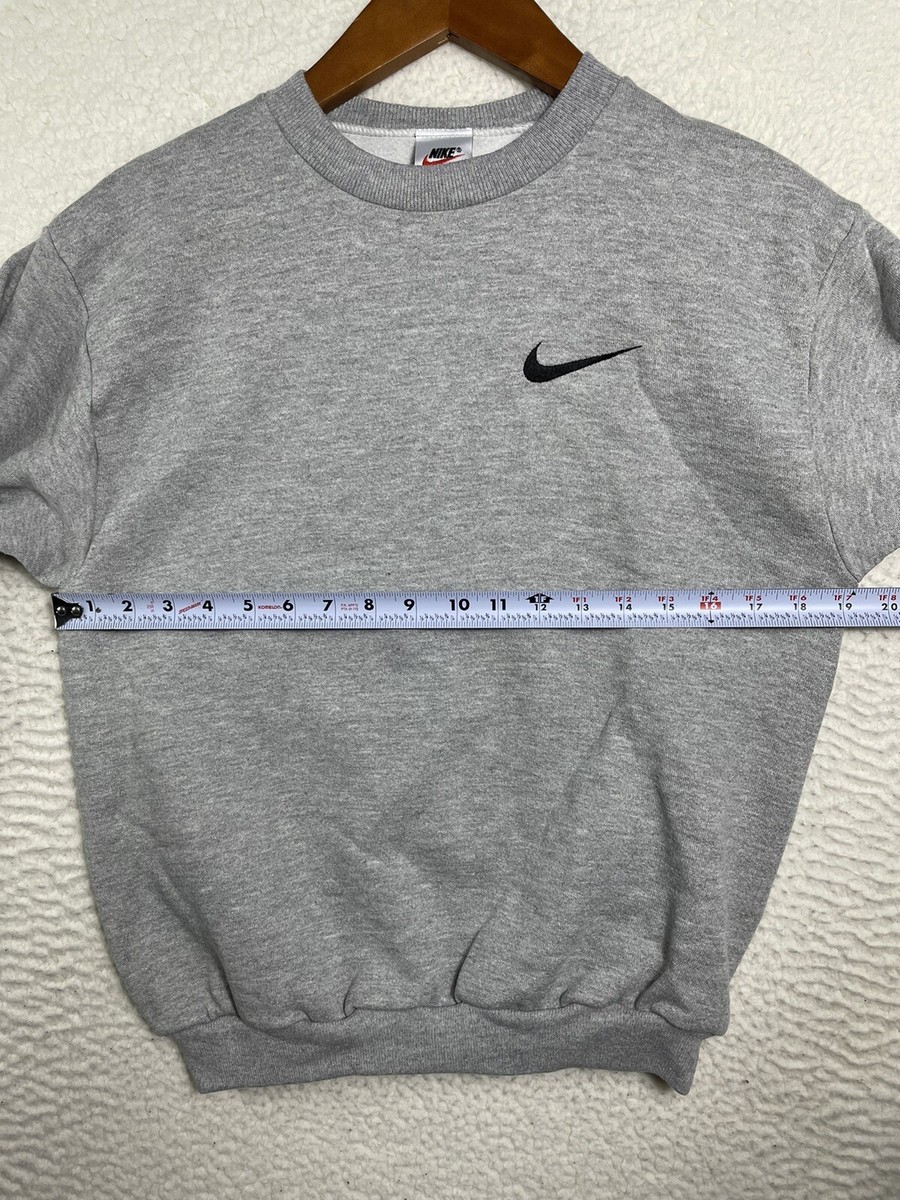 Vintage 90s NWT Deadstock Nike Crewneck Sweatshirt Grey Youth L 14