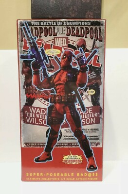 NECA 1/4 マーベルDEADPOOL 新品同様 付属品欠品無し 箱痛みあり NECA