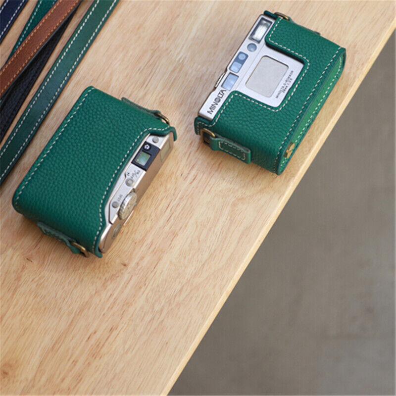 Handmade Minolta TC-1 Camera Half Case Genuine Real Leather