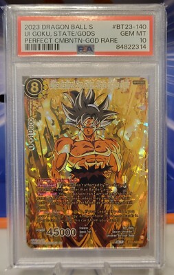 PSA 10 Ultra Instinct Son Goku State of the Gods BT23-140 GDR GOD