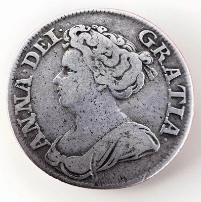 1711 イギリス 1シリング4th Bust ANNA DEL GRATIA 1711 イギリス 1