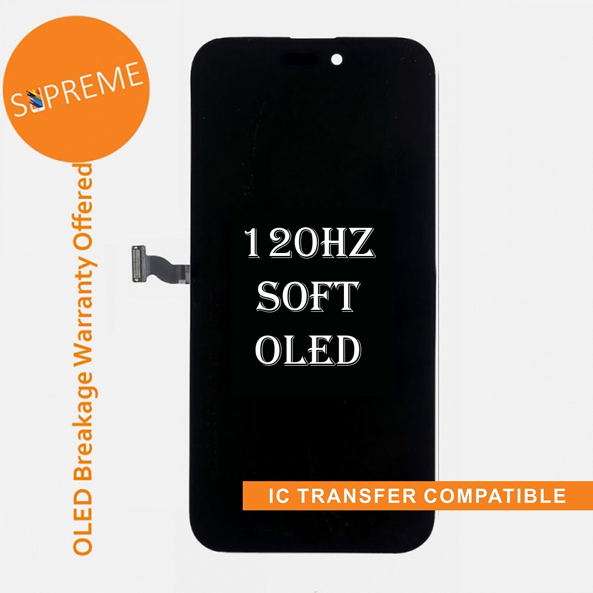 For iPhone 14 Pro Max Soft OLED Display LCD Touch Digitizer Screen
