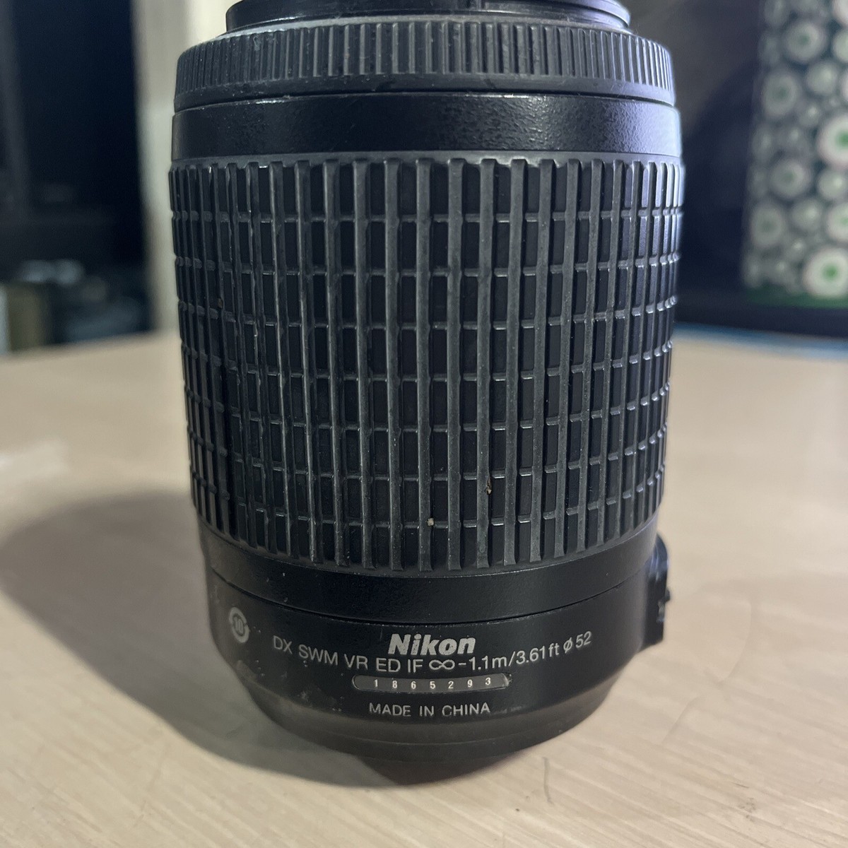 NIKON DX SWM VR ED IF 1.1M 3.FT 52 | eBay