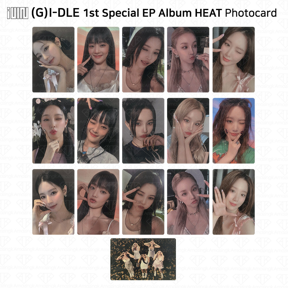 G-IDLE IDLE 1st Special EP Album HEAT Photocard Blaze Flare
