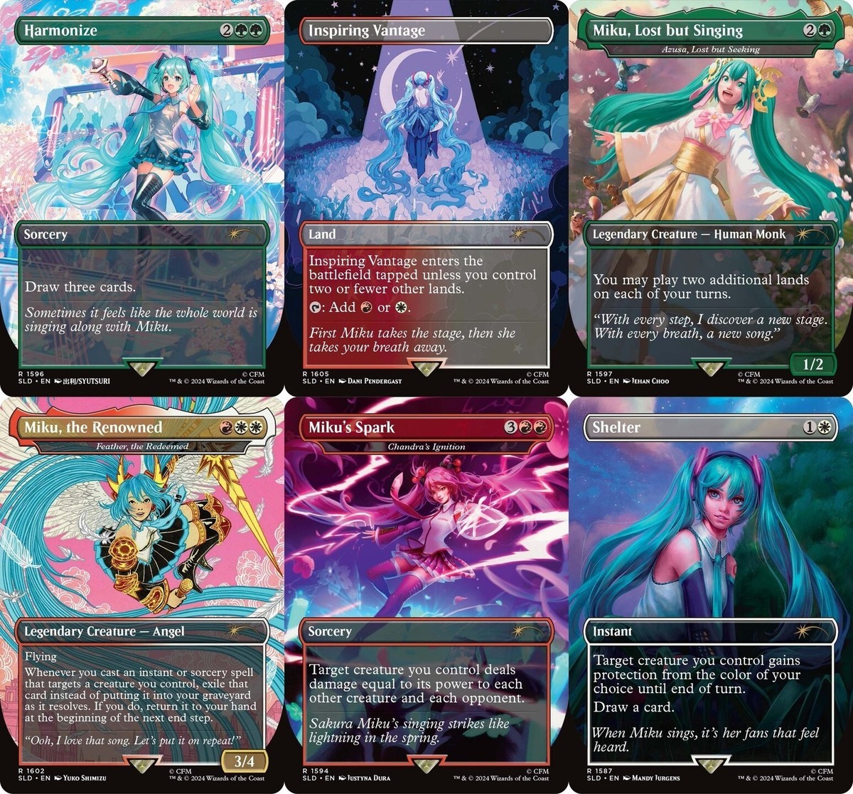 初音ミク MTG secret lair 春夏秋冬セット 英語語foil 初音ミク MTG