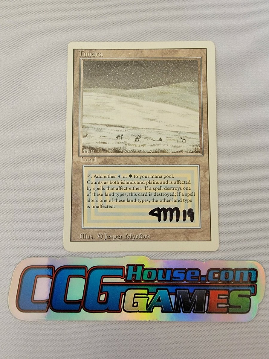 mtg Tundra デュアルランド リクリエイトカード サイン入り mtg Tundra