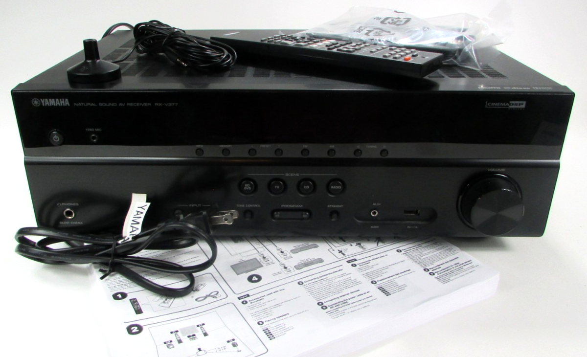 Yamaha RX RX-V377 5.1 Channel 180 Watt Receiver for sale online | eBay