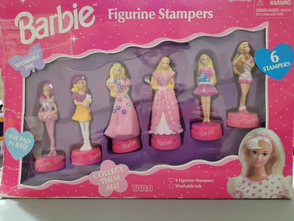 1996 Barbie Figurine Stampers Set Of 6 Sealed Pack | eBay