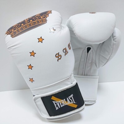 EVERLAST × Saturdays NYC Boxing Gloves 8oz White Magic Tape from