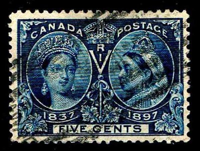 カナダ 1897 Diamond Jubilee 5＄未使用1種 カナダ 1897 Diamond