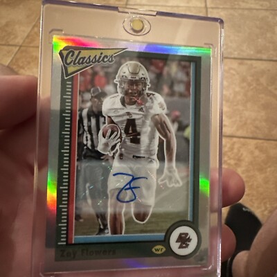 2023 Panini Chronicles Draft Classics Holo Silver Auto Zay Flowers
