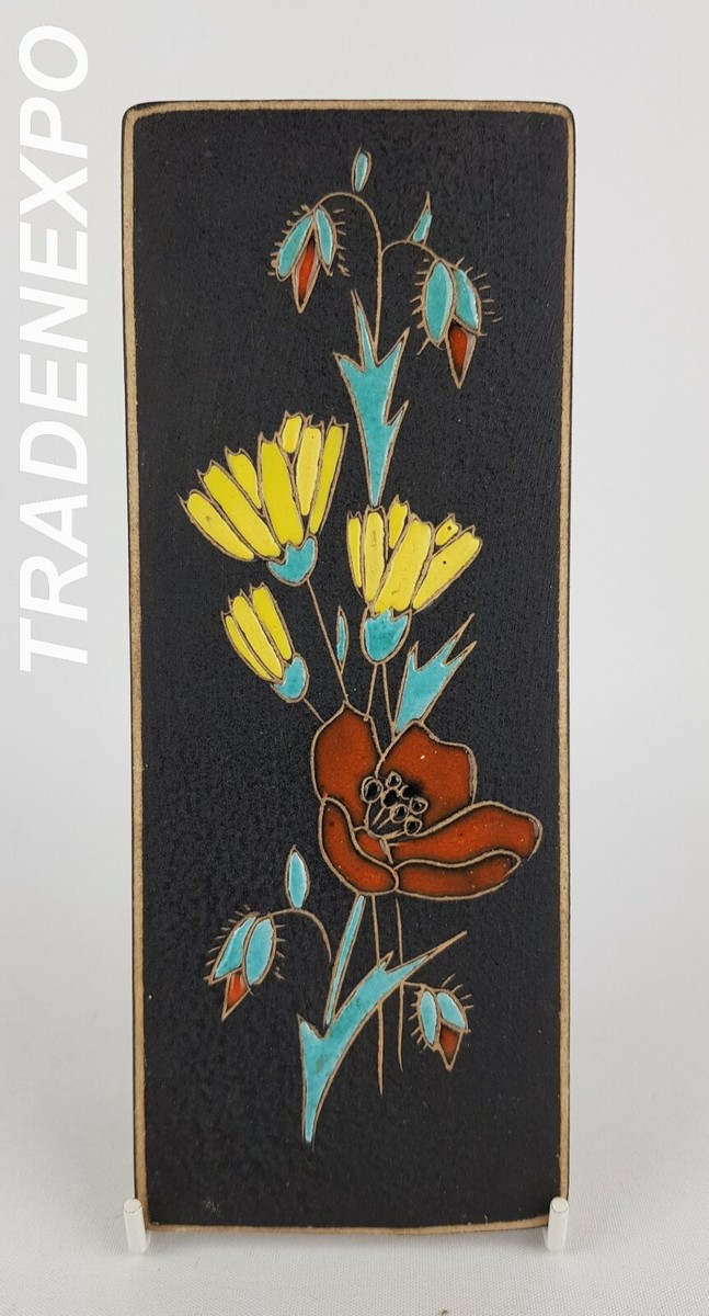 工芸品 Vintage Ruscha Fat Lava Wall Plate West German Fat Lava