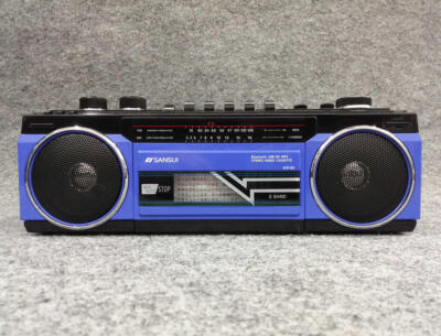 Sansui SCR-B2 Boombox Cassette Radio Player Bluetooth USB SD Card