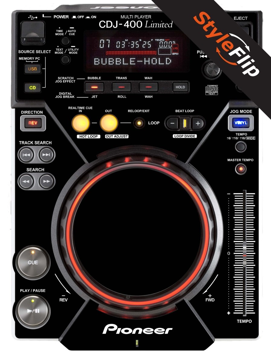 Pioneer CDJ-400 Skin | Color Black | Protective Decal | StyleFlip