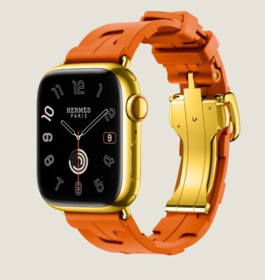 Watch Strap Hermes Orange Hermes Iwatch Series 24k Gold Apple