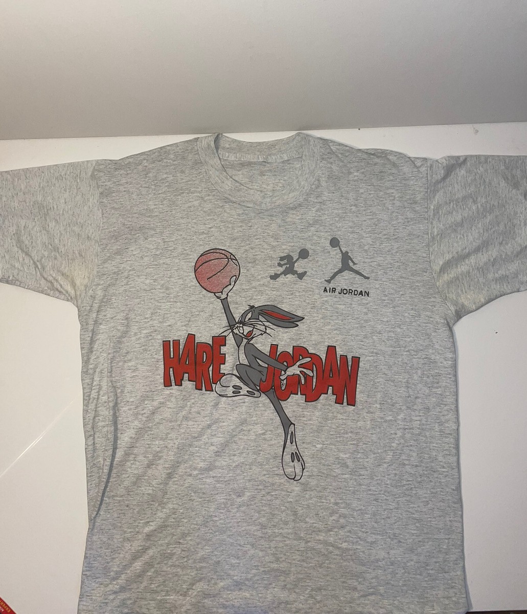Vtg Nike Air Hare Jordan 7 VII Shirt Mens Size Large Bugs Bunny