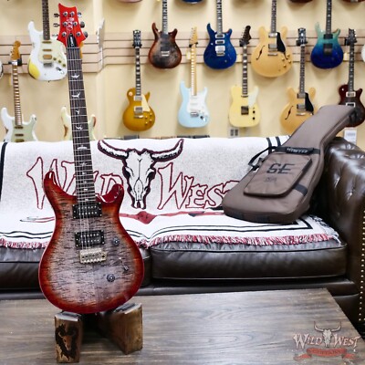 Paul Reed Smith PRS SE Custom 24 Charcoal Cherry Burst 7.40 LBS | eBay