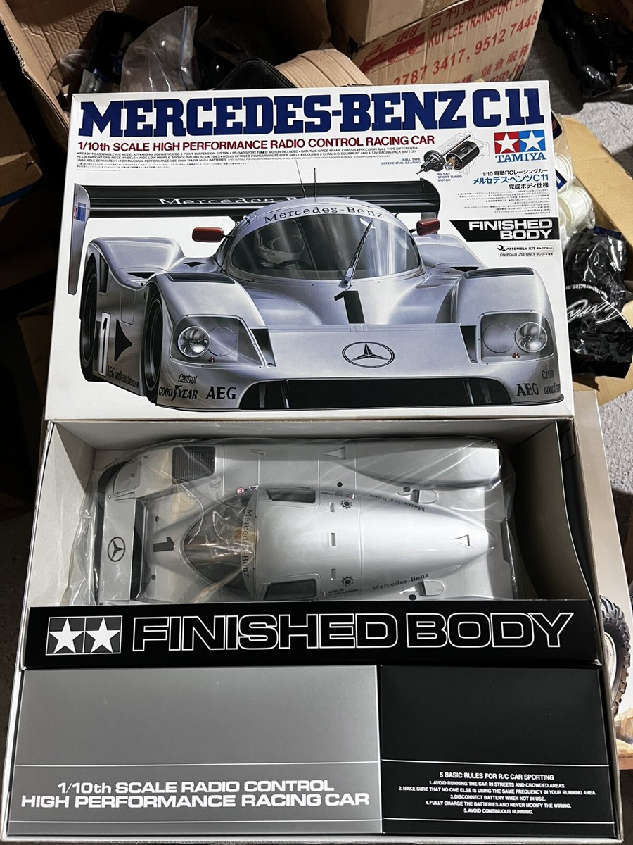 TAMIYA Mercedes-Benz C11 完成ボディとベアリング付き TAMIYA