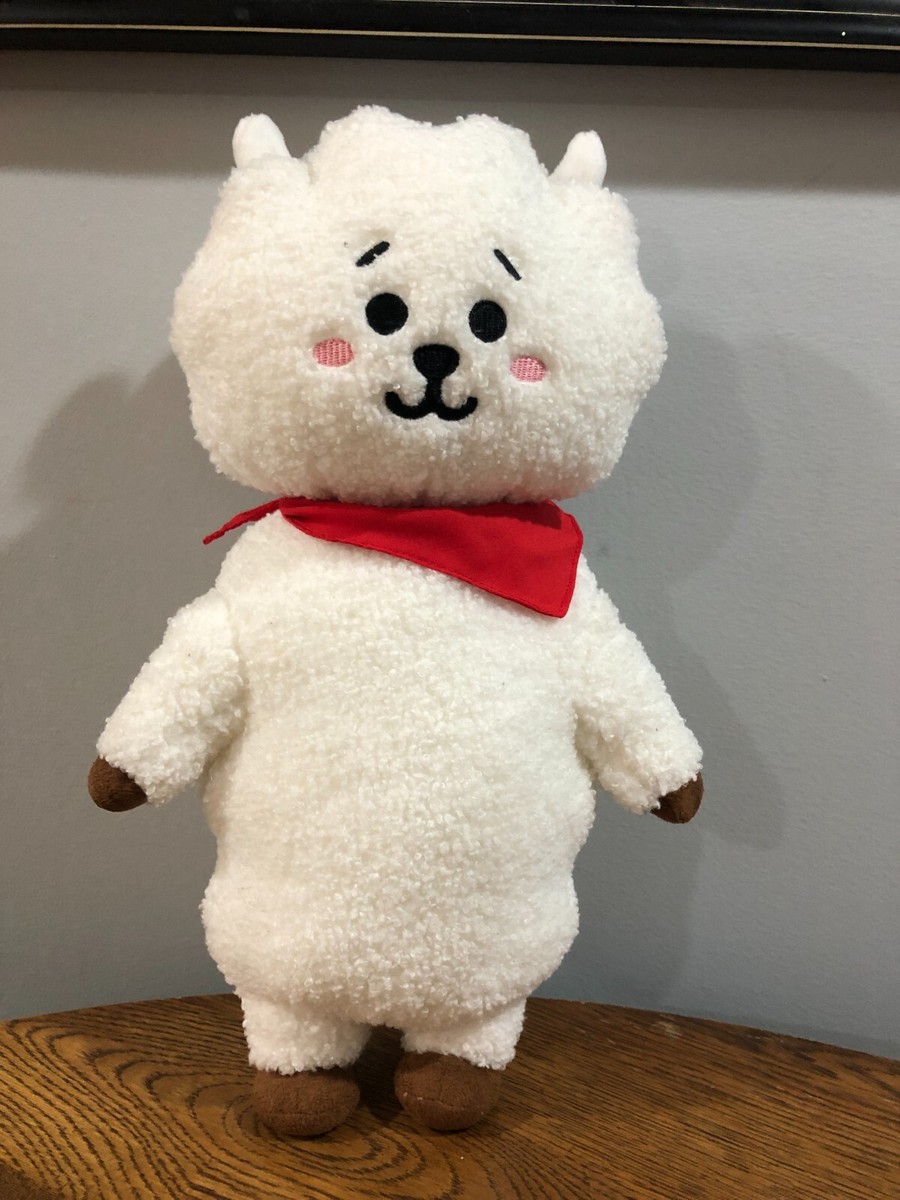 BTS RJ Standing Plush Doll BT21 Line Friends White Alpaca 14