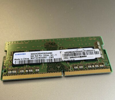 Samsung8GB 1Rx8 PC4-3200AA-SA1-11 RAM DDR4 3200mhz M471A1K43DB1