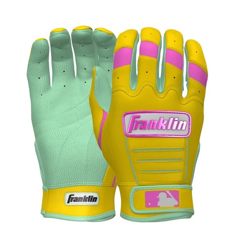 Franklin CFX PRO CUSTOM Batting Gloves - Yellow/Mint | eBay