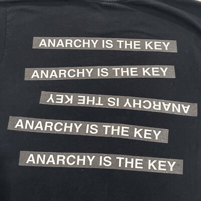 Supreme X Undercover Anarchy Is The Key Men's Large Black T-Shirt