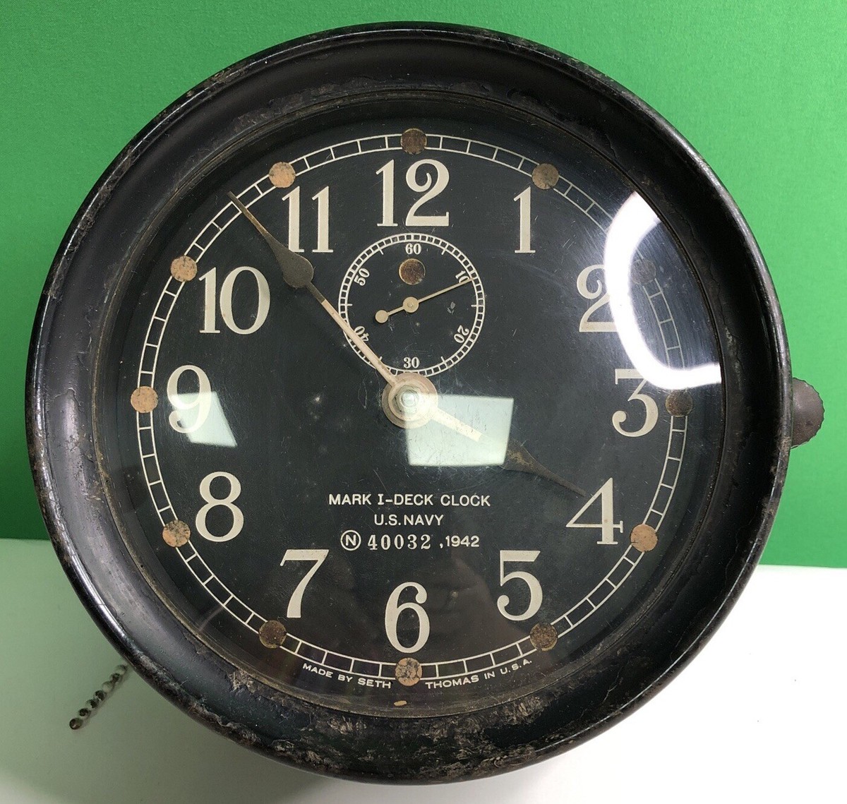 US Navy MARK I - DECK CLOCK 1942 Seth Thomas Bakelite Exterior | eBay