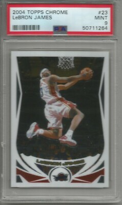 NBA カード Lebron James Topps Chrome PSA9 NBA カード Lebron James