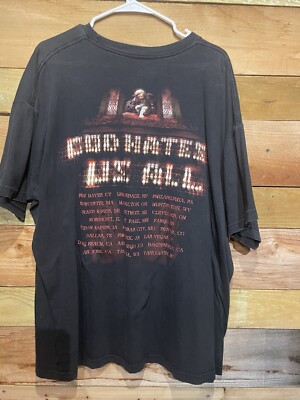 Authentic Slayer “God Hates Us All” Tour Shirt Circa 2001 -xxl | eBay