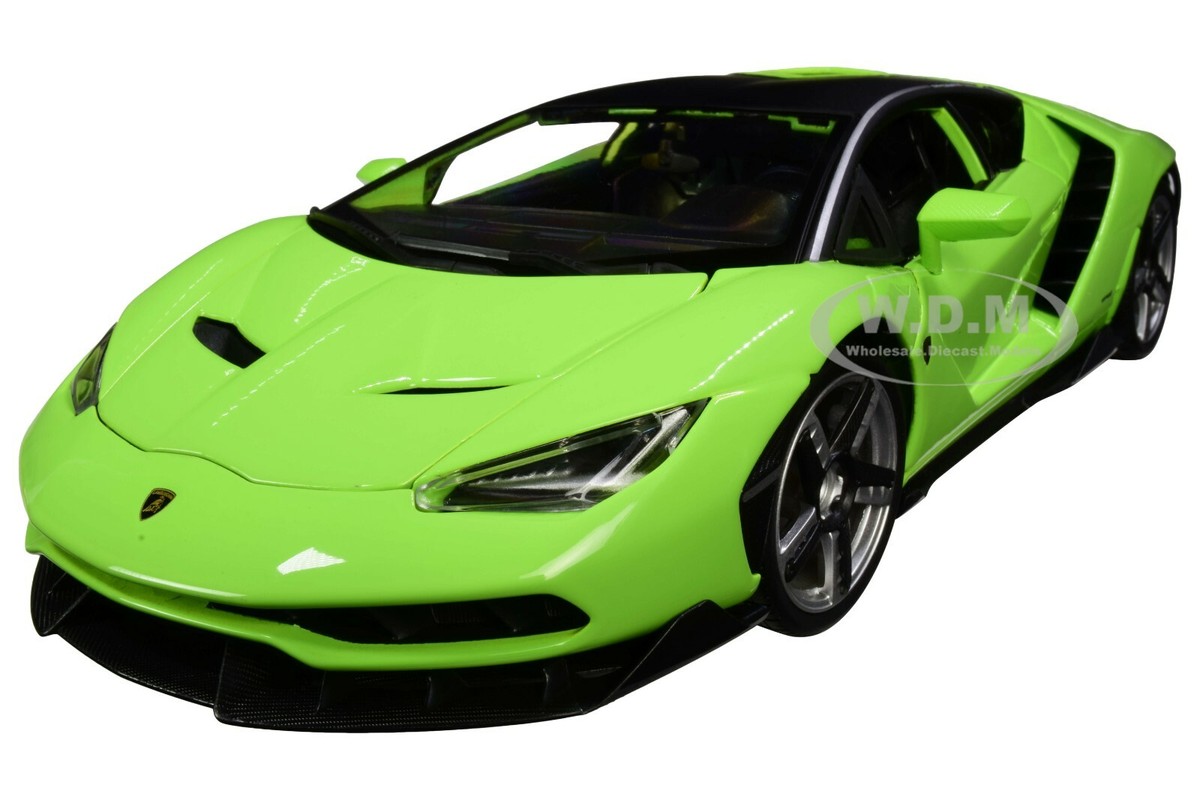 LAMBORGHINI CENTENARIO LIME GREEN 1/18 DIECAST MODEL CAR BY MAISTO