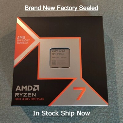 AMD Ryzen 7 9800X3D 8 Core 4.70GHz OC AM5 Boxed Processor
