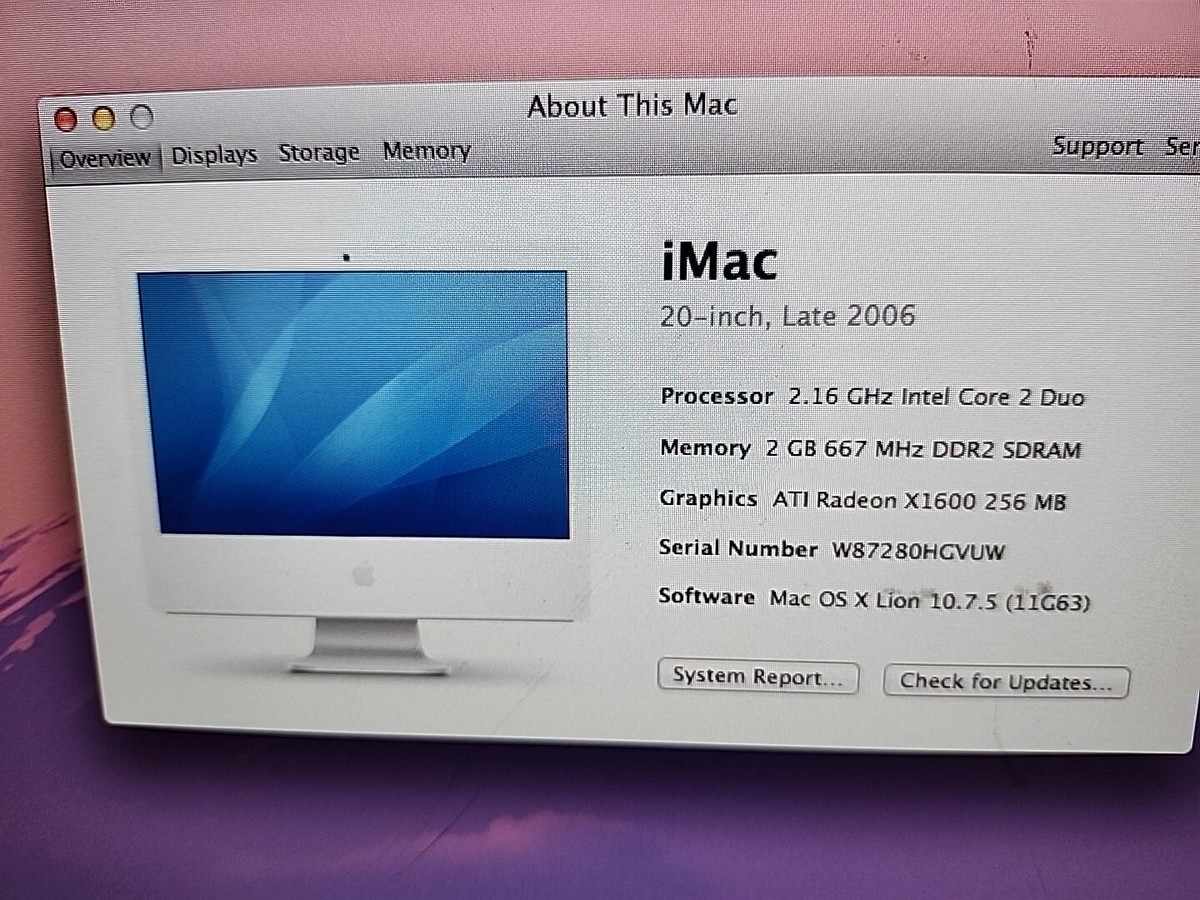 iMac Late2006 ホワイト OS未 マジックマウス付き iMac Late2006