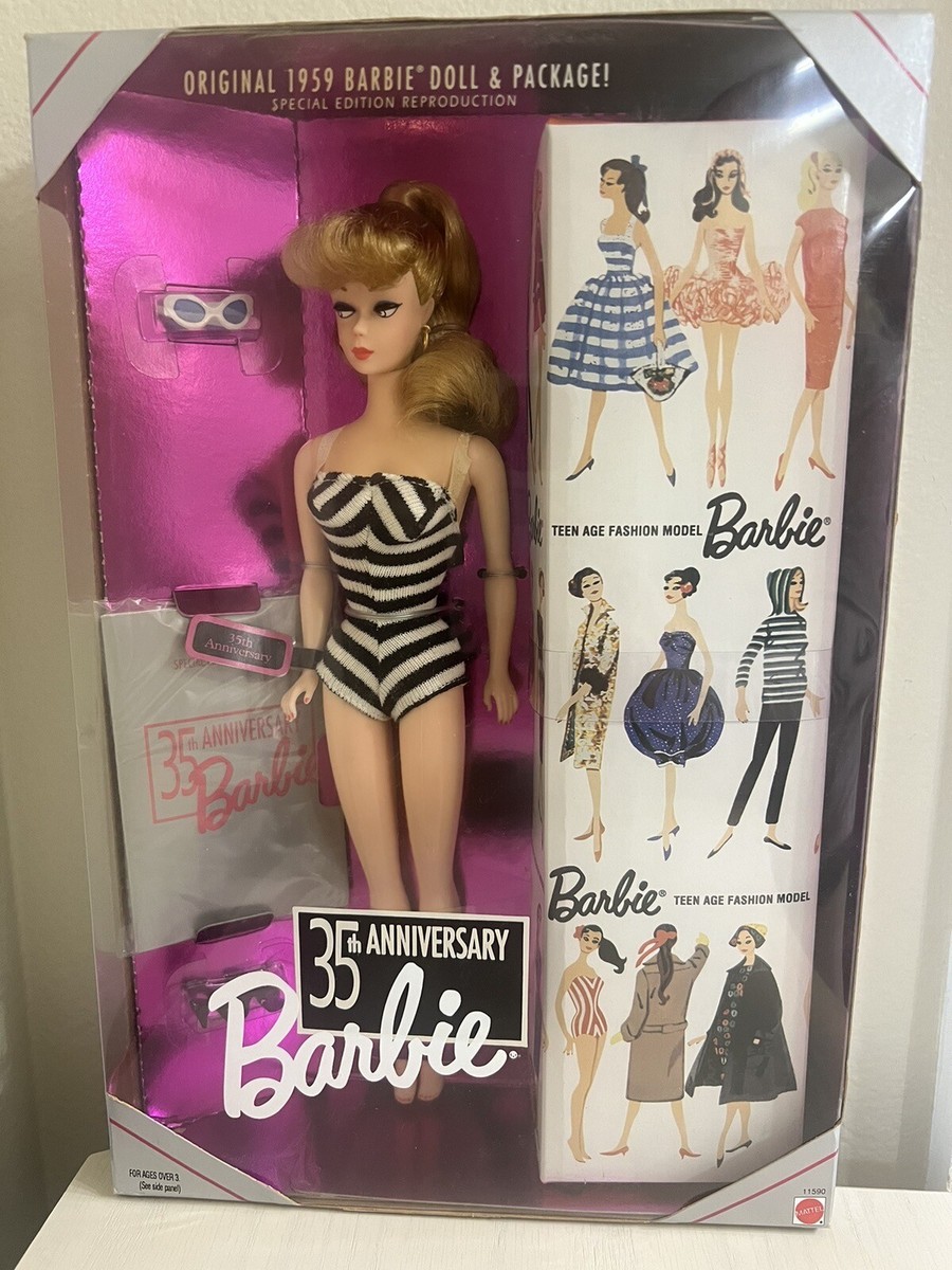 Original 1959 Barbie Doll 35th Anniversary Doll Signed by Ruth