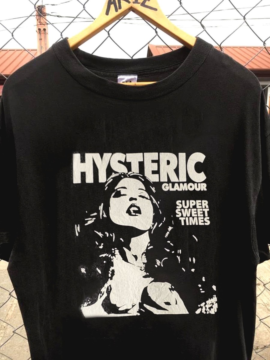Hysteric Glamour t-shirt, Super Sweet Times, black cotton shirt | eBay