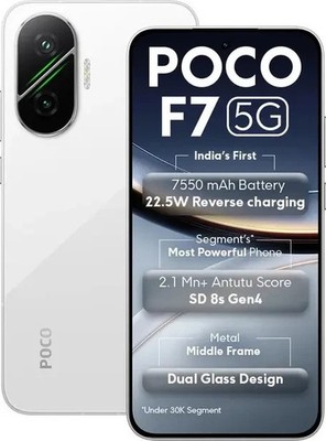 POCO F7 5G Unlocked Dual SIM 12GB RAM 512GB ROM 6.83