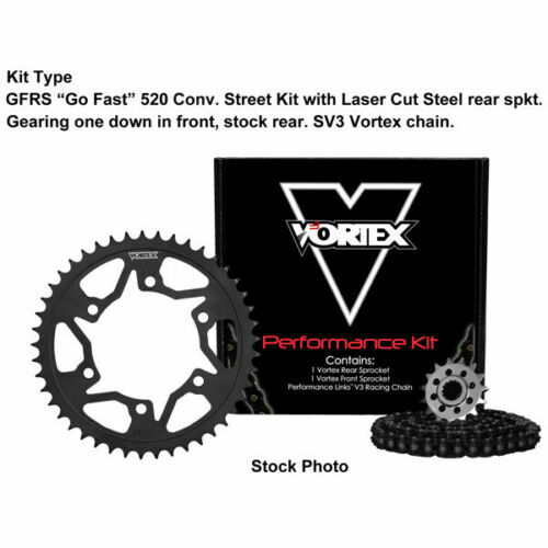 Vortex Kawasaki ZX6R/RR 05-06 V3 2.0 Gold Chain Sprocket Kit 14-43