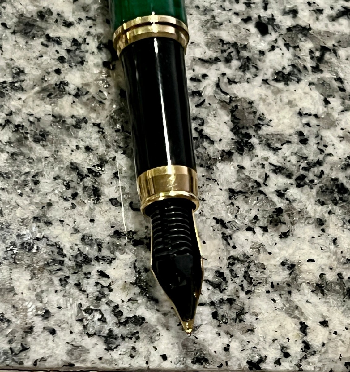 Iridium Point Germany Fountain Pen & Pencil Set - Green with Gold