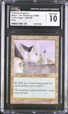Tolarian Academy Urza's Saga Mtg. CGC 10 Gem Mint! | eBay