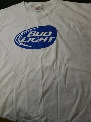Bud Light Xl White T Shirt | eBay