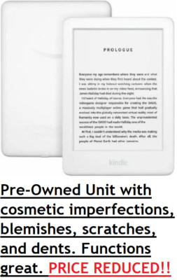 Amazon Kindle 10th Generation 8GB White eReader eBook Tablet WiFi