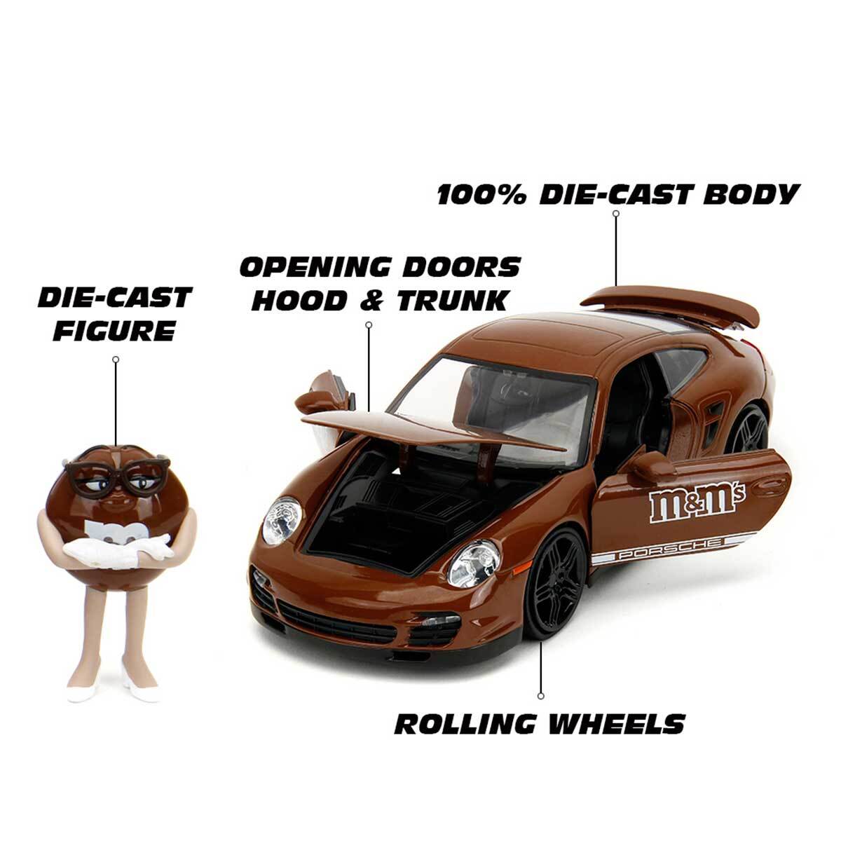 Jada Toys 2007 ポルシェ911ターボウィズブラウン・ティ フィギア Jada