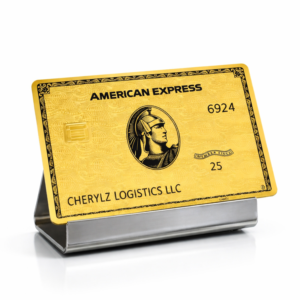 24K Gold AMX Custom Centurion Card with Small | Large Chip - 2025