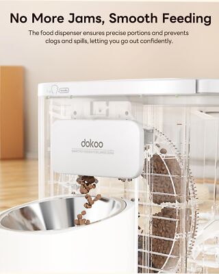 Dokoo 15L Automatic Dog Feeder Vacuum-Sealed Storage & Timed Dog